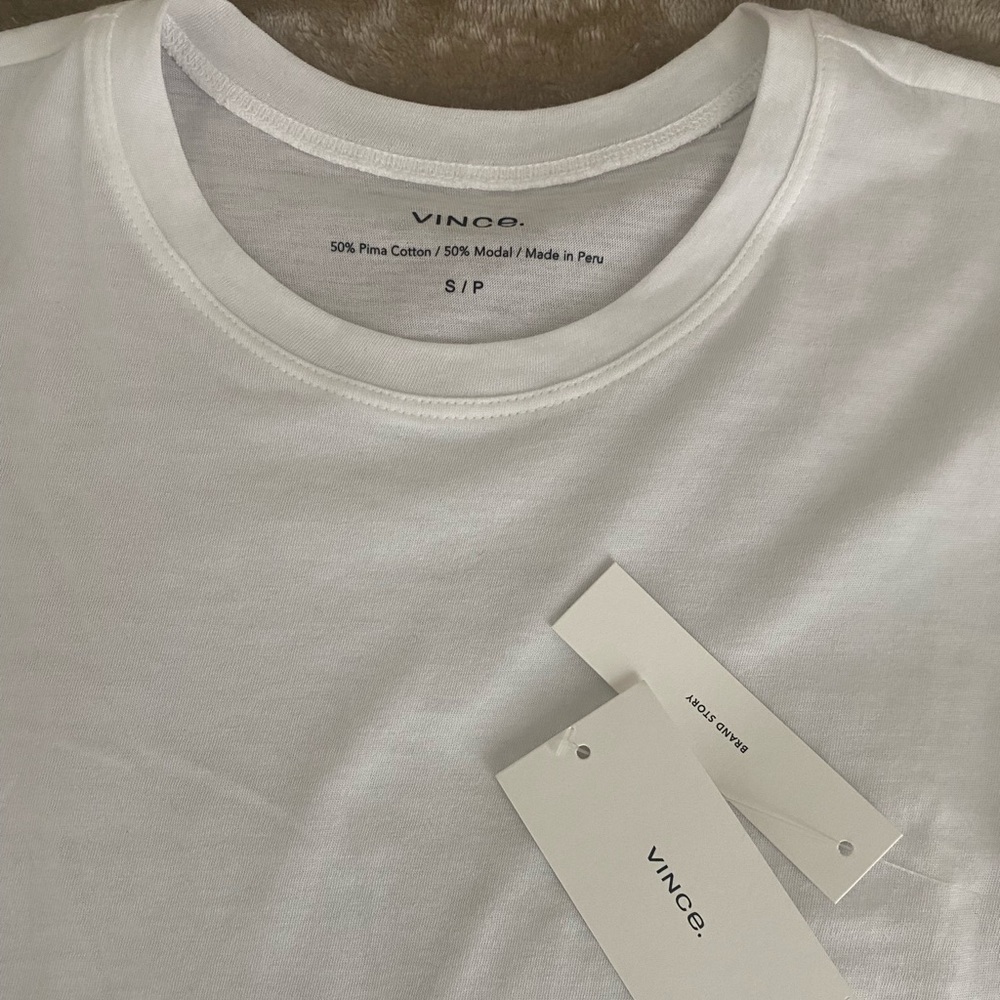 Vince Soft White T Shirt
